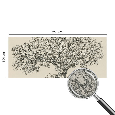 Foto tapeta za spavaću sobu Ilustracija stabla