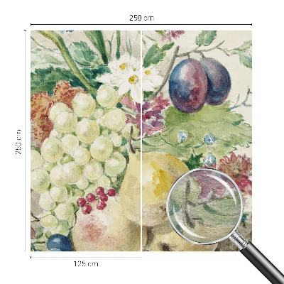 Premium fototapeta s motivom cvijeća i voća