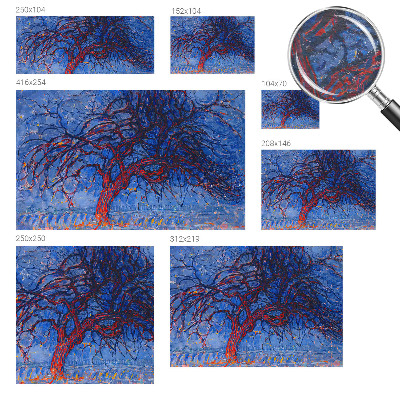 Premium fototapeta Plameno drvo