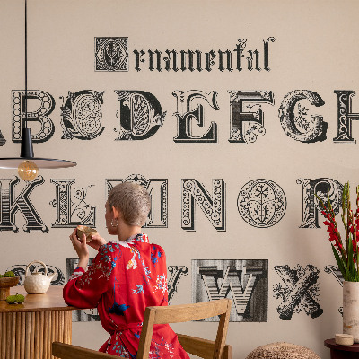 Fototapeta s tiskom Dekorativna slova