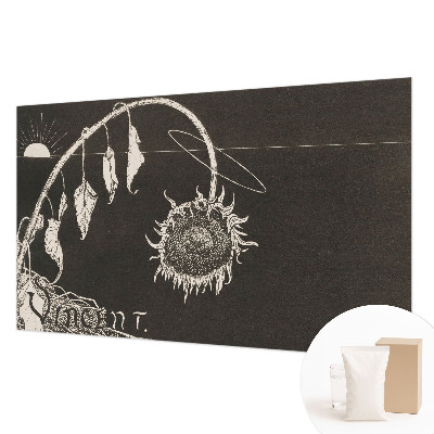 Zidna fototapeta s motivom nostalgičnih suncokreta
