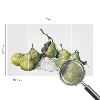 Fototapeta s tiskom Akvarel krušaka