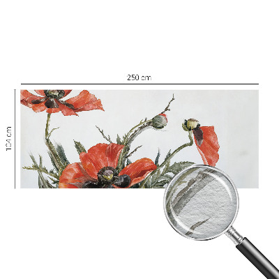 Zidna dekoracija fototapeta s motivom crvenih makova