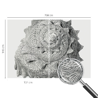Zidna foto tapeta s motivom prirode u umjetničkom stilu