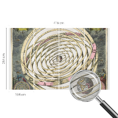Fototapeta za dnevni boravak s motivom kozmičke spirale
