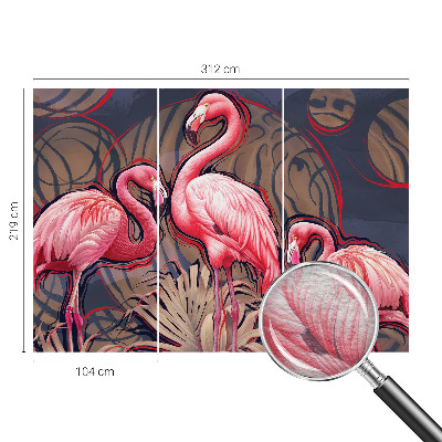 Vlies fototapeta Ružičasti flamingosi