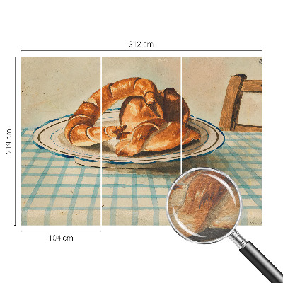 Foto tapeta po mjeri Pečeni proizvodi iz kuhinje
