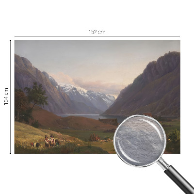 Fototapeta za dnevni boravak s motivom planinske panorame
