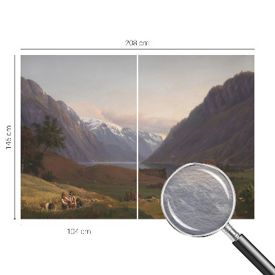 Fototapeta za dnevni boravak s motivom planinske panorame