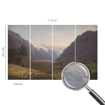 Fototapeta za dnevni boravak s motivom planinske panorame