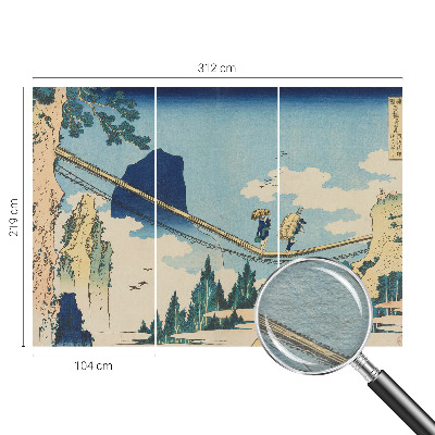 Zidna fototapeta od flisa s motivom planinskog mosta