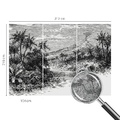 Zidna dekoracija fototapeta Egzotična panorama