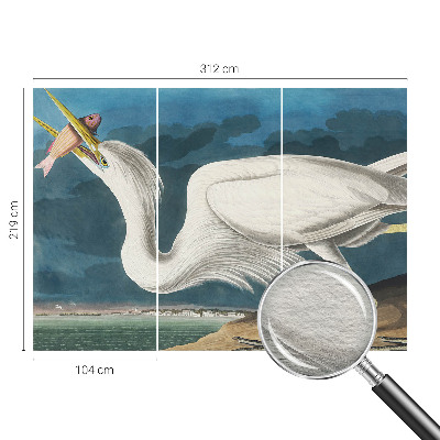 Fototapeta za dnevni boravak Ptica s ribom