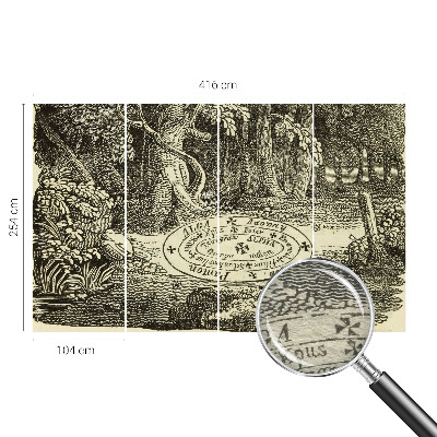 Zidna dekoracija fototapeta Čarobni krug