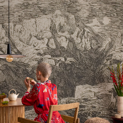 Zidna foto tapeta Planinski krajolik