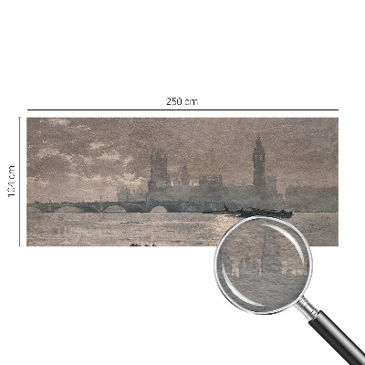 Vlies fototapeta za dječju sobu Noćna panorama