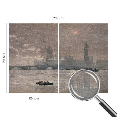 Vlies fototapeta za dječju sobu Noćna panorama