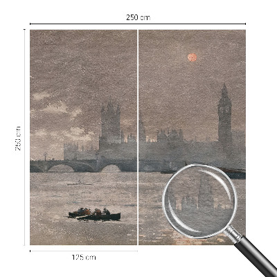 Vlies fototapeta za dječju sobu Noćna panorama