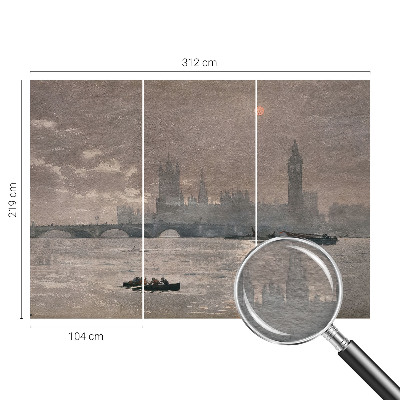 Vlies fototapeta za dječju sobu Noćna panorama