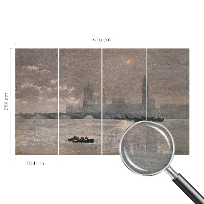 Vlies fototapeta za dječju sobu Noćna panorama