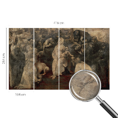 Zidna fototapeta od flisa Duhovni susret