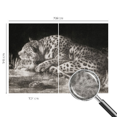 Foto tapeta za zid Leopard se odmara