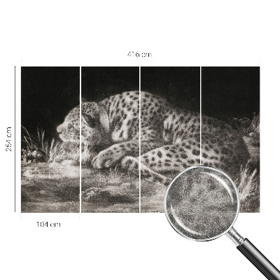 Foto tapeta za zid Leopard se odmara