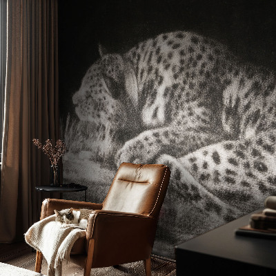 Foto tapeta za zid Leopard se odmara