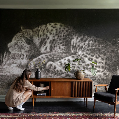 Foto tapeta za zid Leopard se odmara