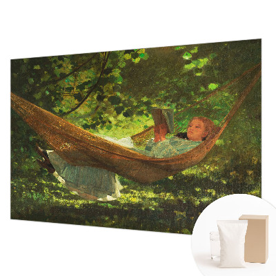 Foto tapeta za spavaću sobu s motivom opuštanja u visećoj mreži