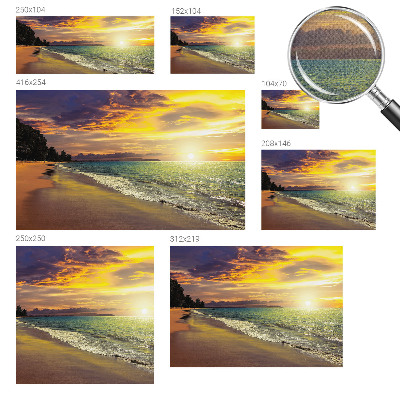 Samoljepljiva fototapeta za dnevni boravak Plaža u zalasku sunca