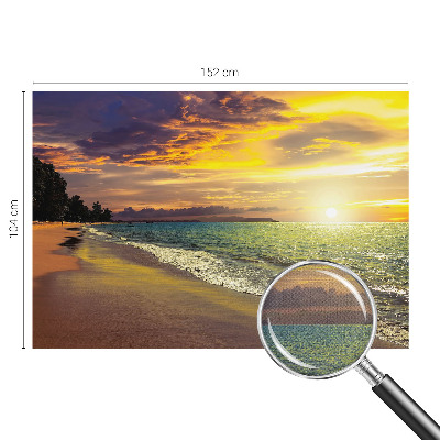 Samoljepljiva fototapeta za dnevni boravak Plaža u zalasku sunca