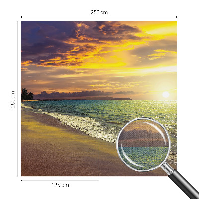 Samoljepljiva fototapeta za dnevni boravak Plaža u zalasku sunca