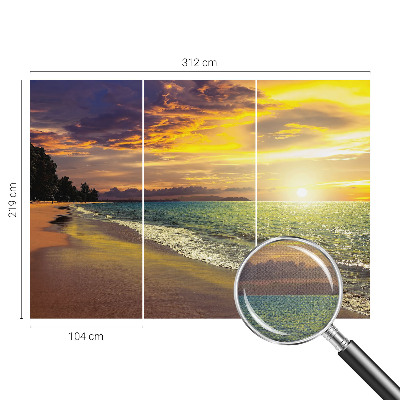Samoljepljiva fototapeta za dnevni boravak Plaža u zalasku sunca