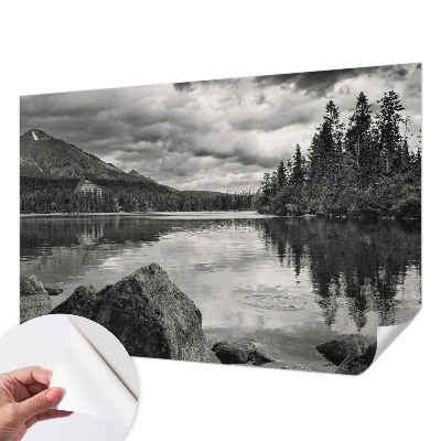 Samoljepljiva fototapeta za spavaću sobu s motivom planinske panorame