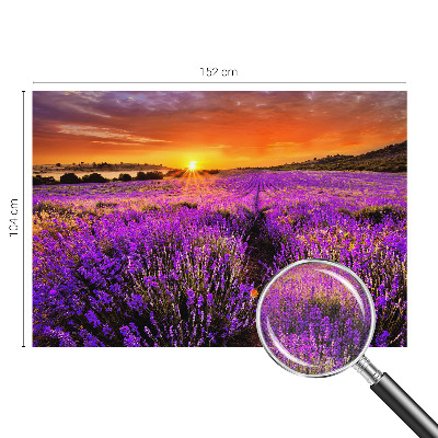 Foto tapeta za dječju sobu s motivom zalaska sunca u nijansama lavande