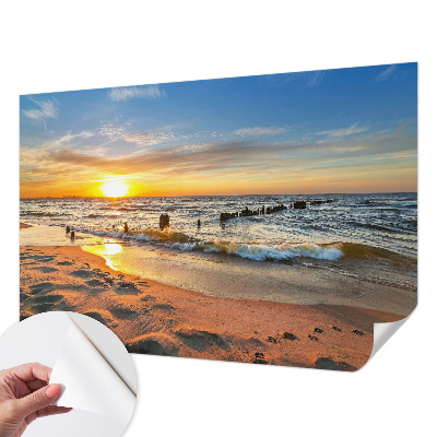 Dječja fototapeta Zalazak sunca na plaži