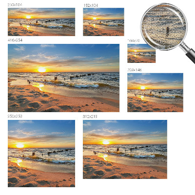 Dječja fototapeta Zalazak sunca na plaži
