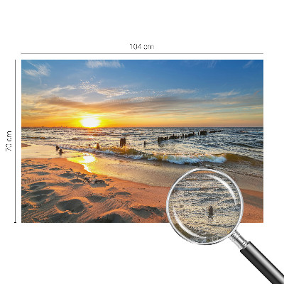 Dječja fototapeta Zalazak sunca na plaži