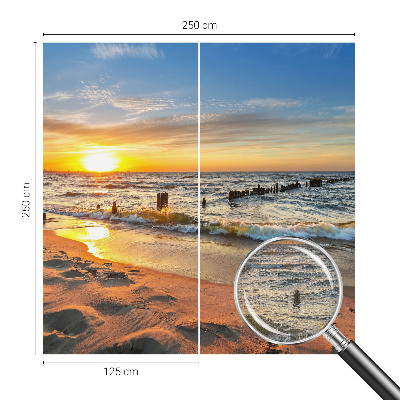 Dječja fototapeta Zalazak sunca na plaži