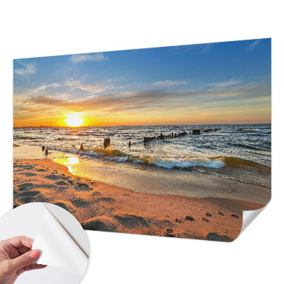 Dječja fototapeta Zalazak sunca na plaži