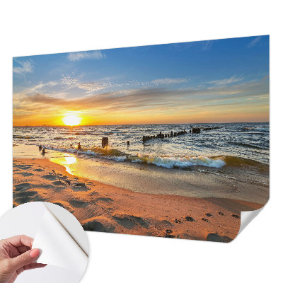 Dječja fototapeta Zalazak sunca na plaži