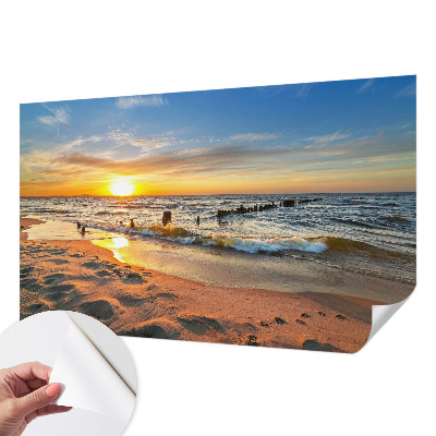 Dječja fototapeta Zalazak sunca na plaži
