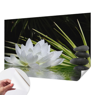 Samoljepljiva fototapeta za dnevni boravak Meditacija s ljiljanom