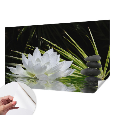 Samoljepljiva fototapeta za dnevni boravak Meditacija s ljiljanom