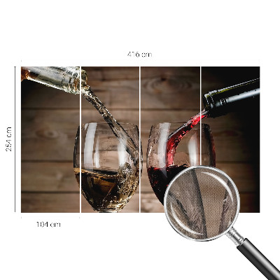 Samoljepljiva fototapeta za dnevni boravak Čaše vina