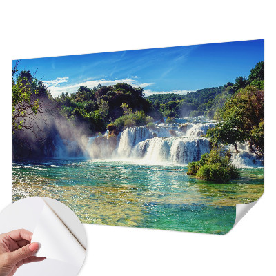 Samoljepljiva fototapeta za spavaću sobu Vodopadni krajolik