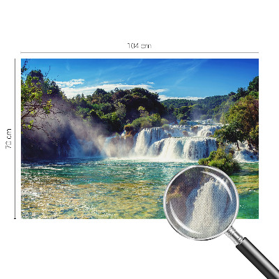 Samoljepljiva fototapeta za spavaću sobu Vodopadni krajolik