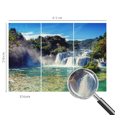 Samoljepljiva fototapeta za spavaću sobu Vodopadni krajolik