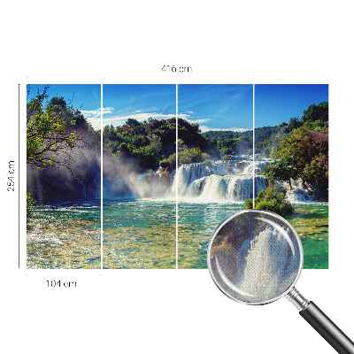 Samoljepljiva fototapeta za spavaću sobu Vodopadni krajolik